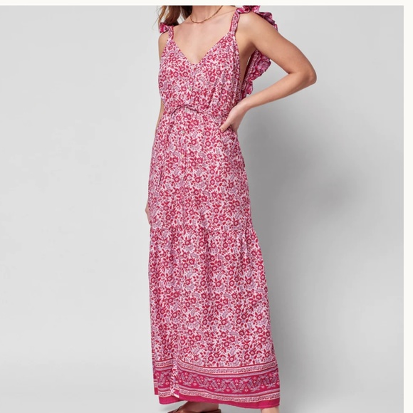 Faherty Dresses & Skirts - Faherty Hyland Dress in Sun Up Block Print Sz L